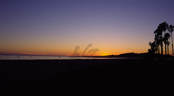 Sunset at Santa Barbara California